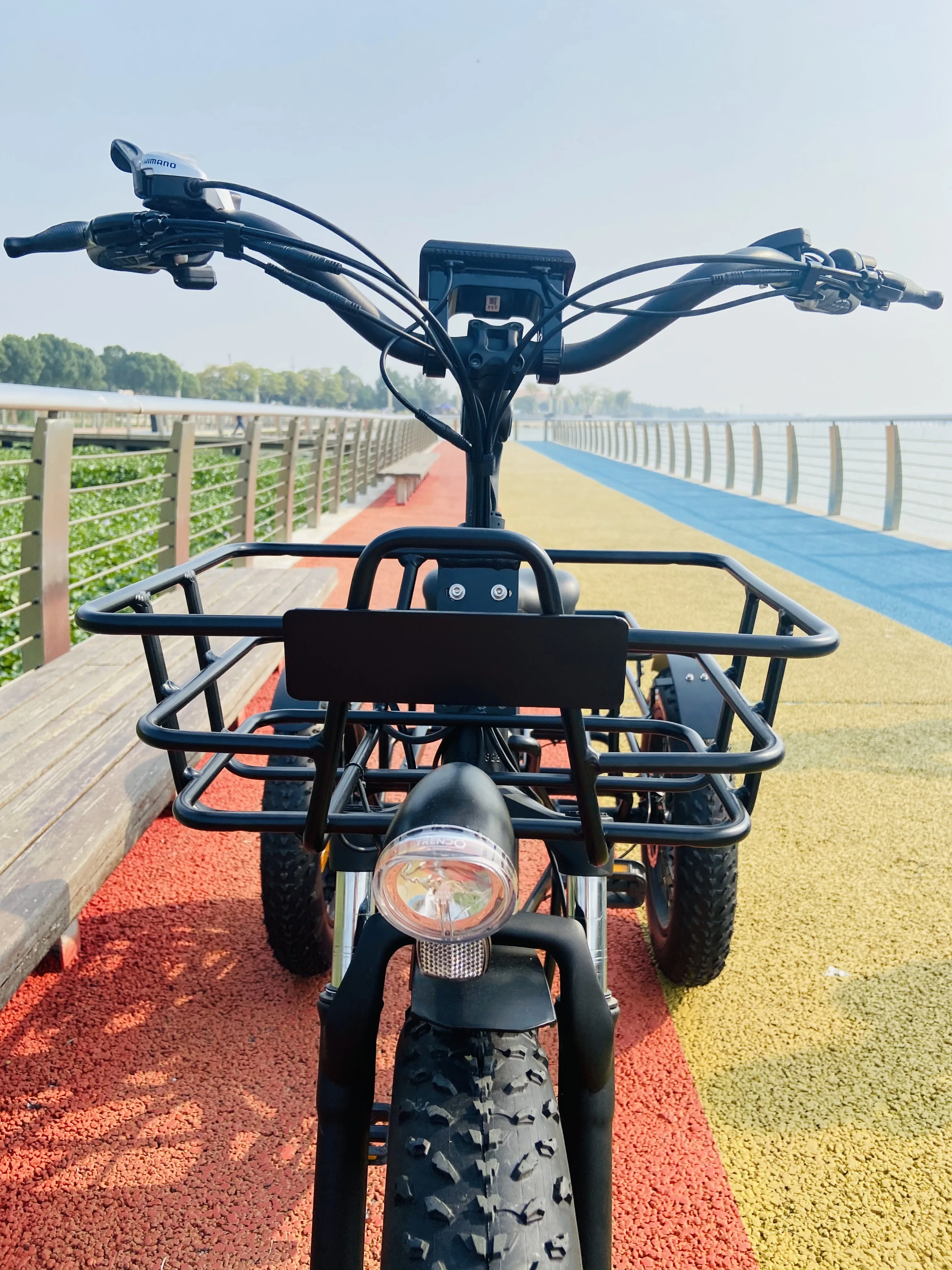 China Factory Supply OEM Fat Tire 3 Räder Elektrofahrräder 48V 500W BAFANG Motor Cargo E Dreirad