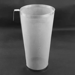 Stainless Steel Hop 300 Micron Mesh Filter with Hook Homebrew Beer Craft Wine Homemade Coffee 35x10cm/13.78*3.94in Grain Basket