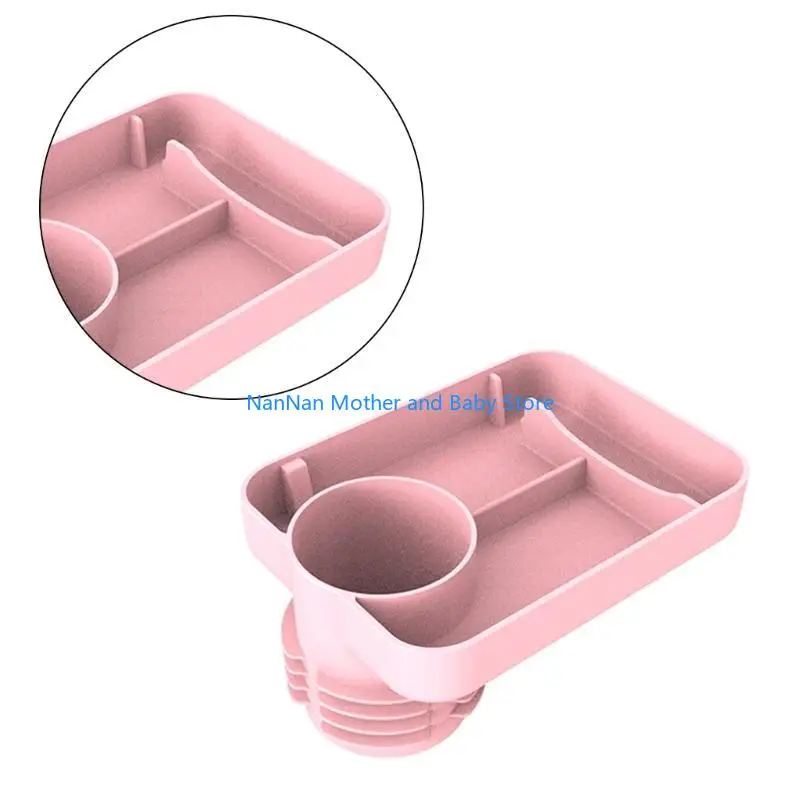 

Universal Car Cup Holder Baby Stroller Catcher Universal Stroller Dinner Table Tray Plate for Toddler Infant