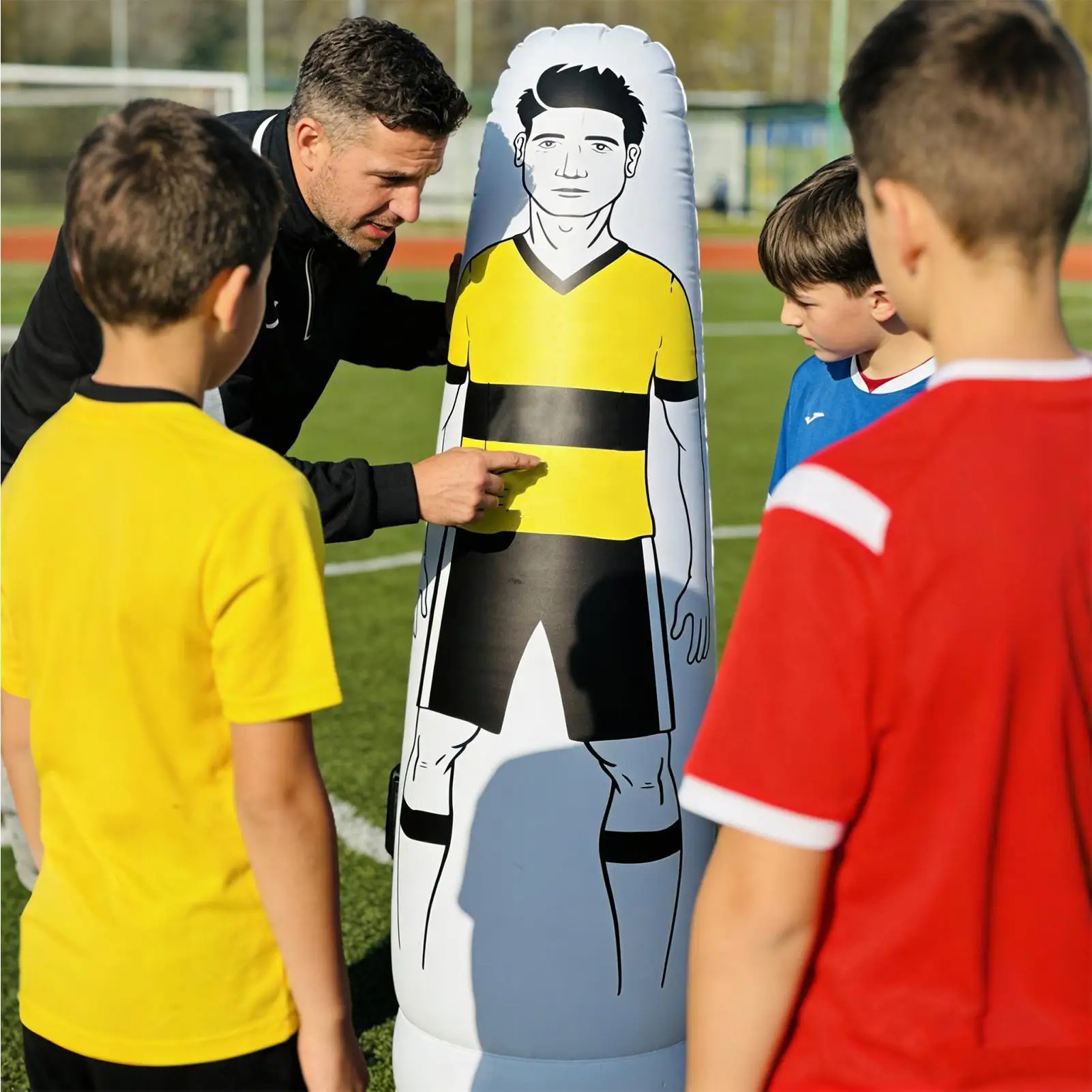 

Надувная тренировочная стена для вратарей и защитников, безопасное оборудование для отработки ловкости, портативное, для тренировок на реакцию, для взрослых и детей