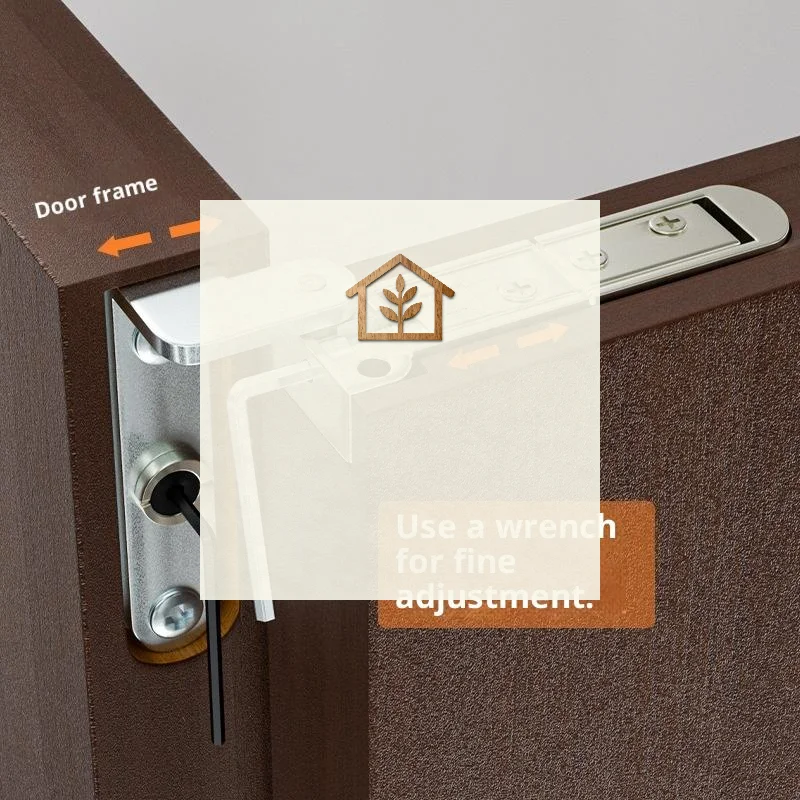 2 قطعة مفصلات مخفية للأبواب ثلاثية الأبعاد قابل للتعديل قطب غير مرئية العالم المفصلي سبائك الزنك الباب المفصلي الأثاث الأجهزة #1