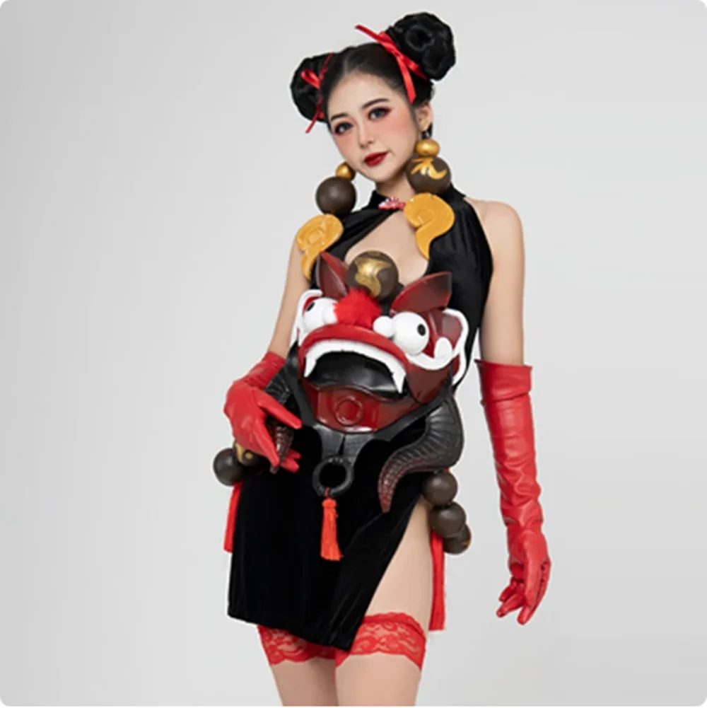 

Chinese Style Bodysuit Lion Belt Rave Outfit Festival Clothing Nightclub Gogo Dance Costume Adult Jazz Dancing Clothes