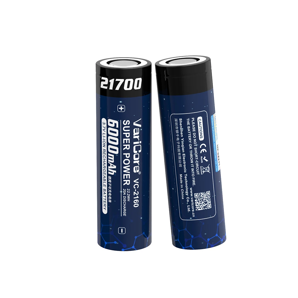 Liitokala-bateria recarregável do lítio-íon, 18500, 1600mah, 3.7 v, para a lanterna elétrica conduzida