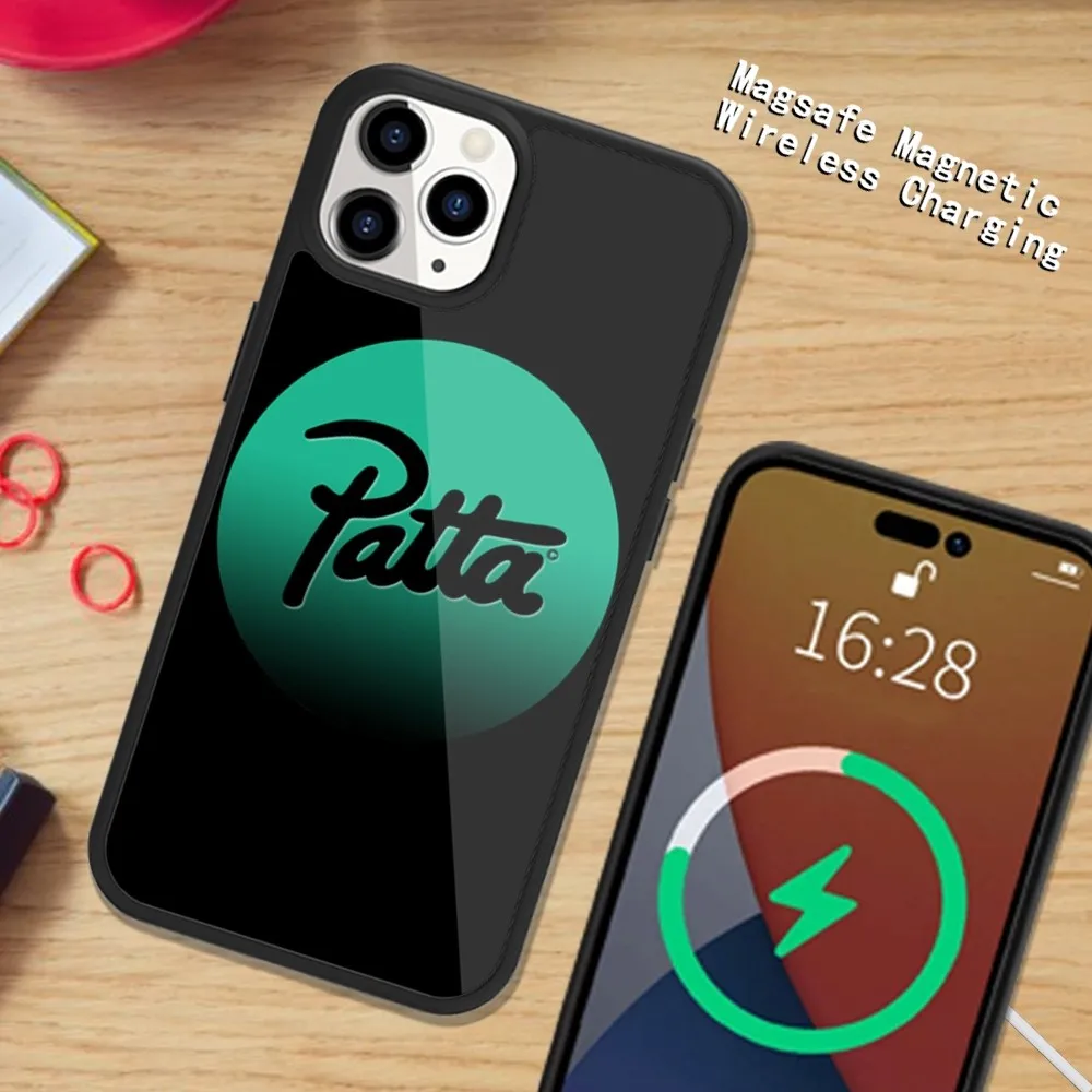 P-Patta Phone Case Magsafe Magnetic For iPhone 15 14 13 12 11 Plus Pro Max Wireless Charging