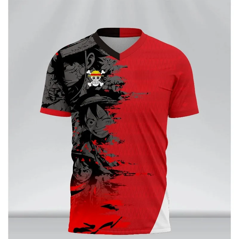ONE PIECE luffy sanji zoro Anime T-Shirt Vintage Jersey Style Men Women 3D Full Print Y2k Streetwear Harajuku Graphic Tee