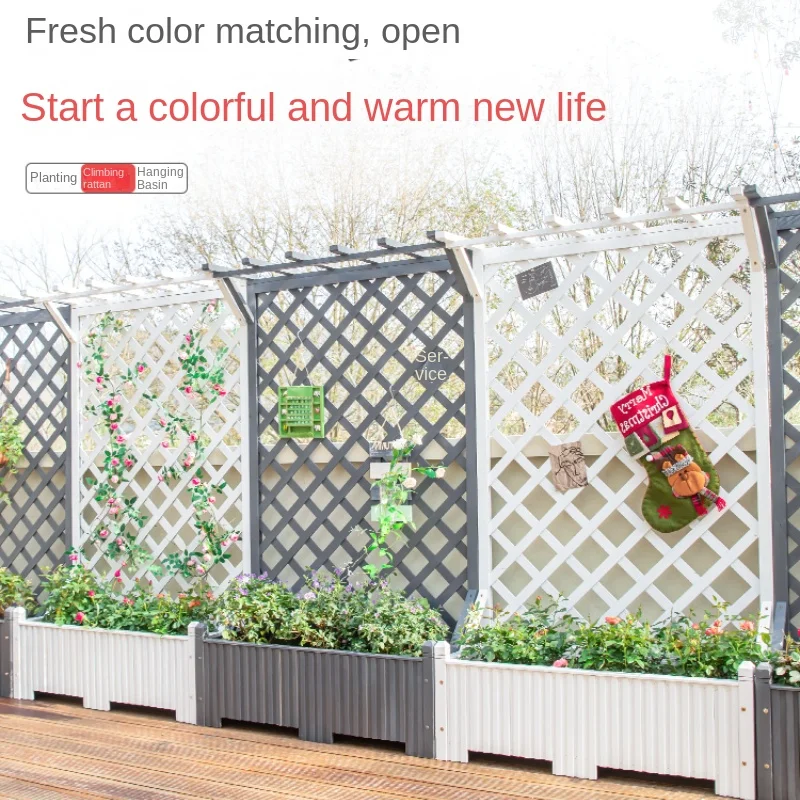 Outdoor Courtyard Antiseptic Wood Flower Box