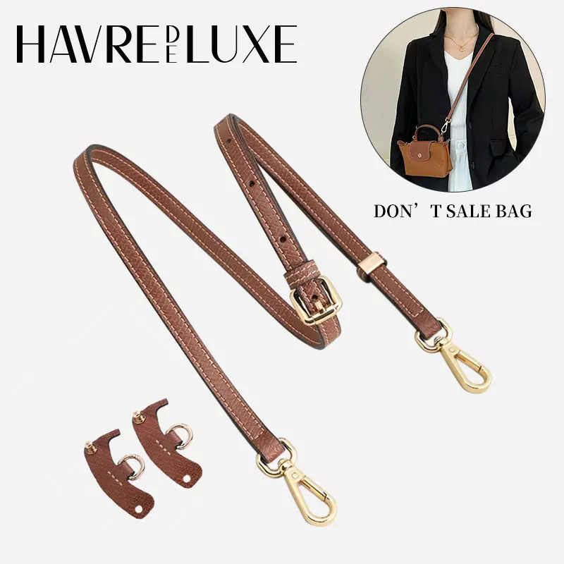 Havredeluxe 3 Stks/set Riem Voor Longchamp Mini Tas Gratis Ponsen Modificatie Transformatie Accessoires Mini Tas Schouderband