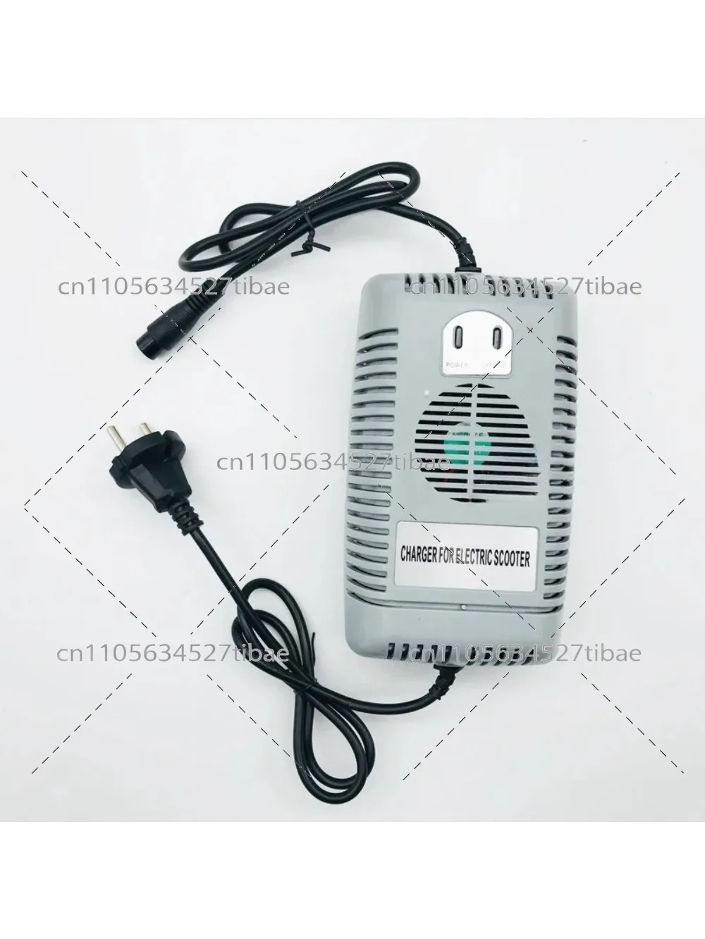 Cargador de batería para coche 48V2.5A, cargador para tranvía 48V20AH con conector de aviación
