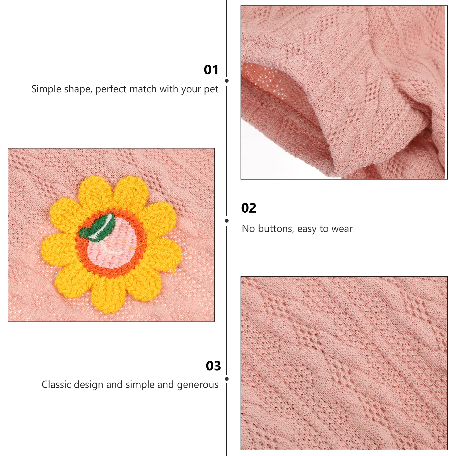 

Pet Decorative Sweater Dog Winter Clothes Light Weight Washable Reusable Cosplay Costume Party Festival Outfit Adorable Cotton
