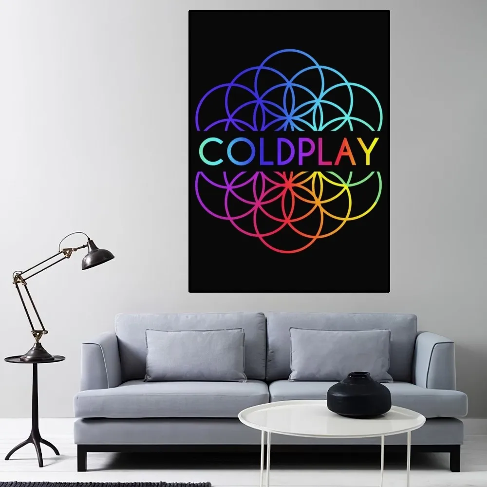 Rock Coldplay Band Poster Home Room Decor Livingroom Bedroom Aesthetic Art Wall Painting Stickers