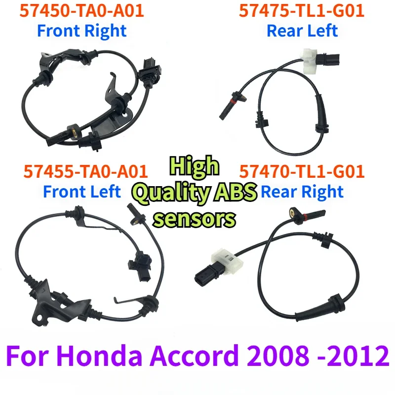 

For Honda Accord 2008 -2012 57450-TA0-A01 57475-TL1-G01 57455-TA0-A01 57470-TL1-G01 ALS1564 ALS1553 Car ABS Wheel Speed Sensor