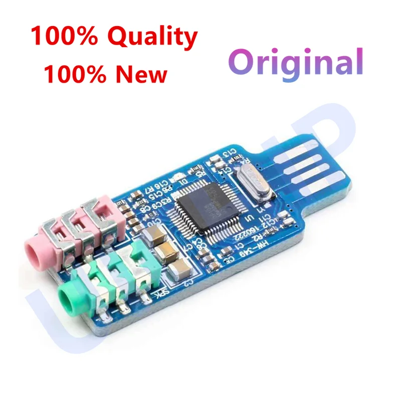 Звуковая карта USB без капель, модуль внешней звуковой карты компьютера, звуковая карта ноутбука CM108, чип звуковой карты USB