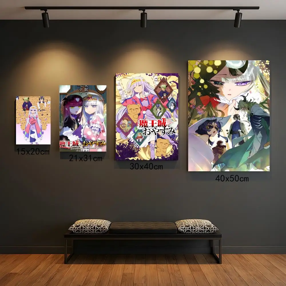 anime S-Sleepy Princess Demon Castle-E Painting Calligraphy Elegant Botanical Decor for Living Room Modern Interior Design