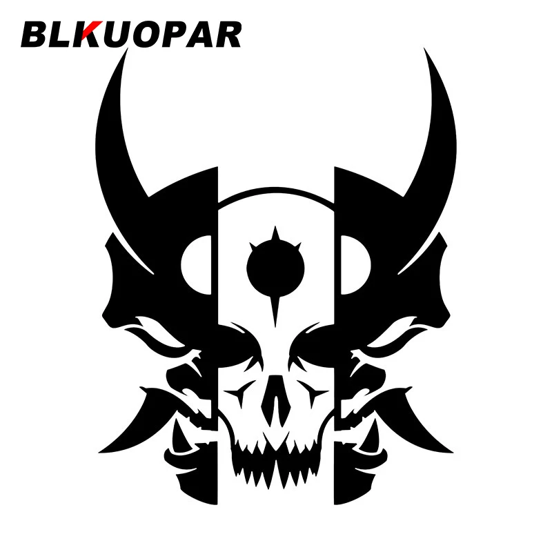 

BLKUOPAR Japanese Ghost Samurai Pattern Car Stickers Mask Logo Decal Scratch-Proof Die Cut Windshield Laptop Car Lable