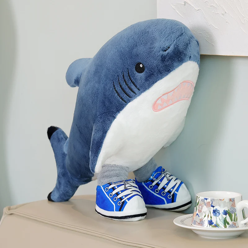 ตุ๊กตาฉลามเซี่ยงไฮ้จิง ตุ๊กตาชานม ตุ๊กตานินจา ตุ๊กตาลิงยาง ตุ๊กตาจระเข้ ตุ๊กตาบอมเบอร์ ของเล่นตุ๊กตาผ้าเนื้อนุ่ม หมอนอิง ของขวัญสำหรับเด็ก