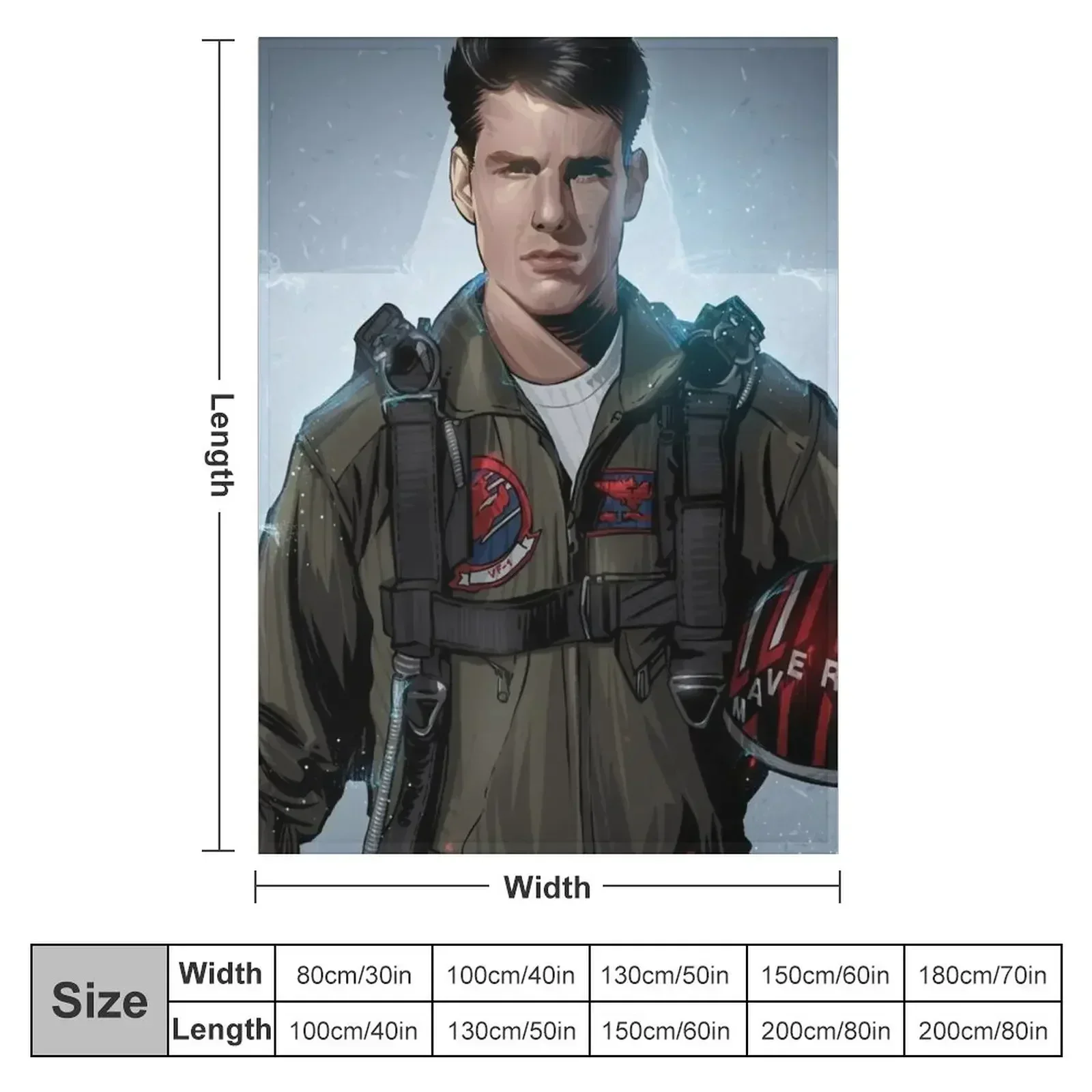 TOP GUN Throw Blanket blankets ands Luxury Hair Blankets