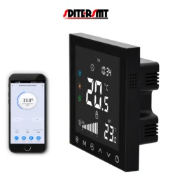 SDITERSMT Ventilation Thermostat WIFI/RS485 Control with Filter Work Reminder Fan Coil Unit Hot Cold Switch