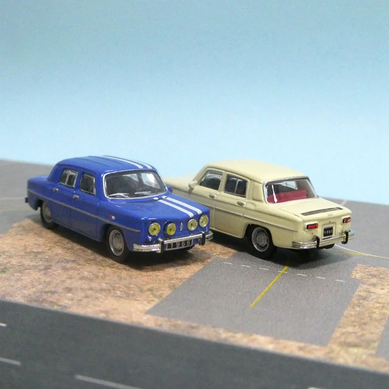 2PCS 1/87 HO Scale Alloy Car Model Vintage Car Model Miniature Collection HO Scene Display Decoration Sand Table Landscape