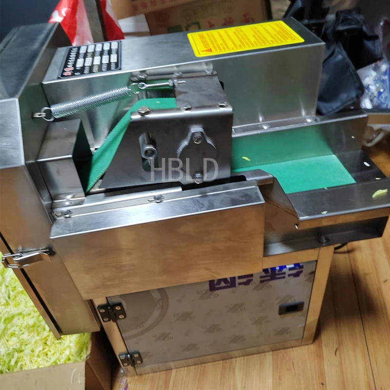 Commercial Fully Automatic Electric Vegetable Cutter Potato Slicer Green Vegetable Leek Oil Wheat Dicer Kitchen Appliance