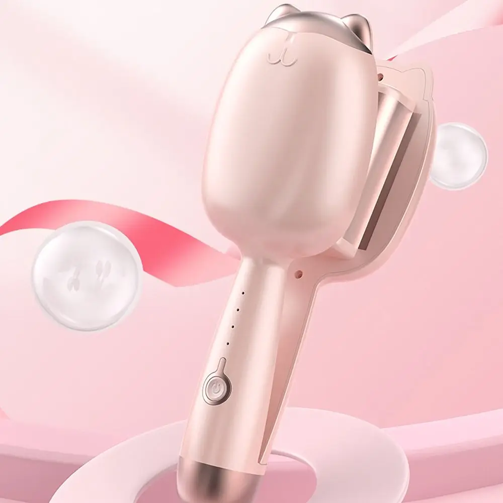 32 مللي متر أداة تجعيد الشعر مع 3 التروس S على شكل مكاوي تجعيد الشعر أداة تصفيف الشعر مكافحة تحرق مموجة مموجة #2