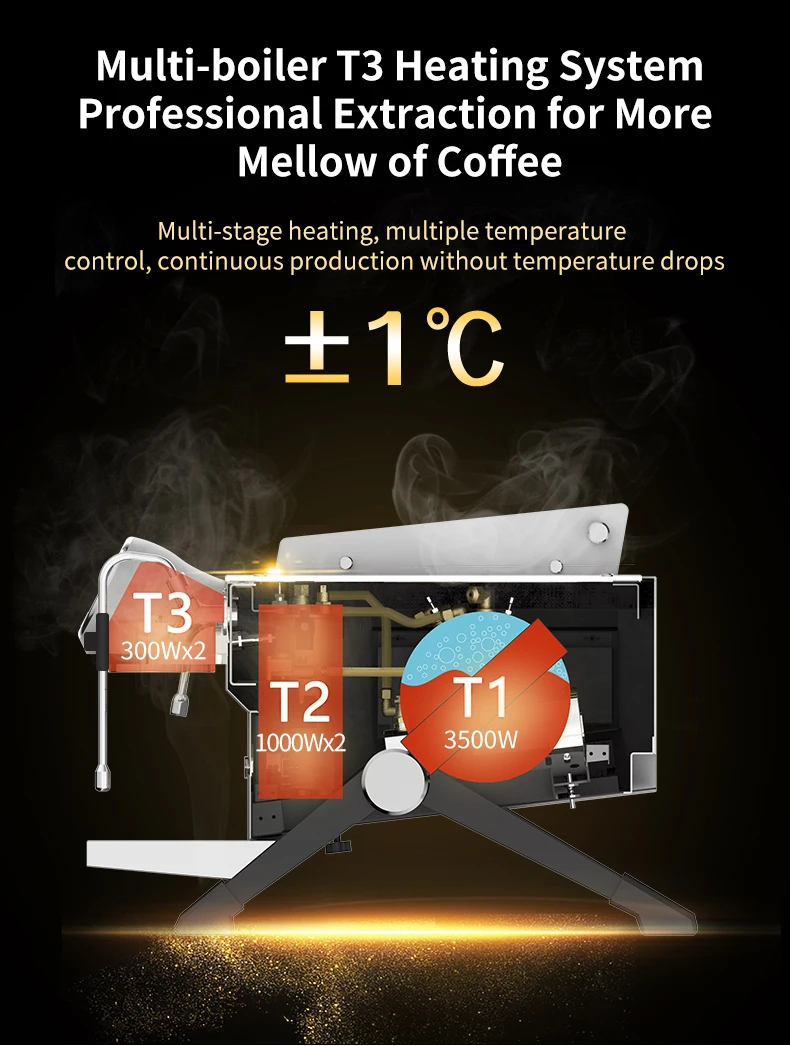 TZ 2 Group Coffee Espresso Machine Commercial