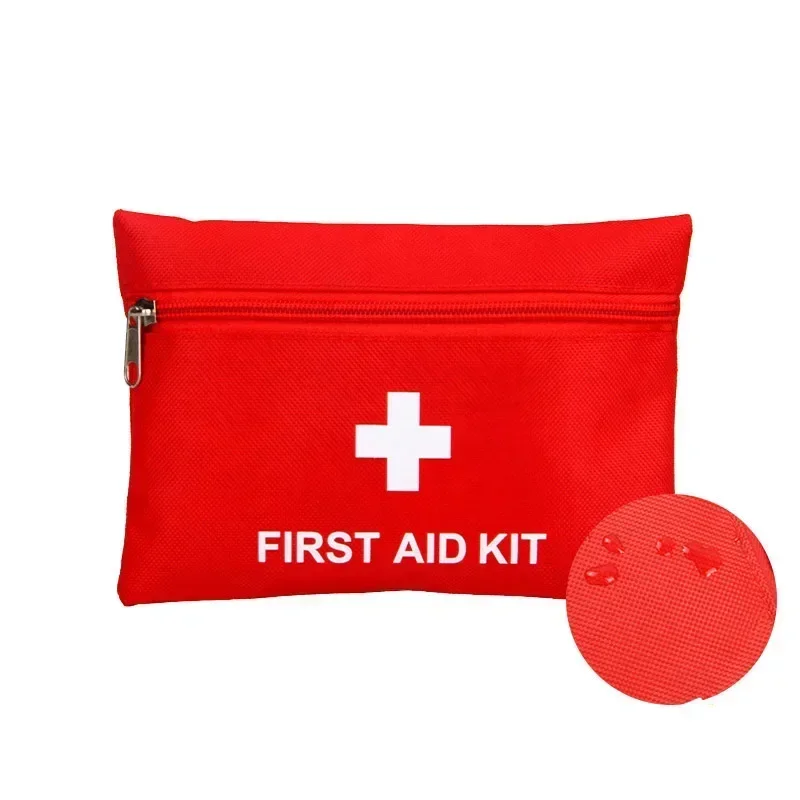 1set Red Emergency Medication Storage Bags for Outdoor Protection Home Use Car Travel Set Storage Bag