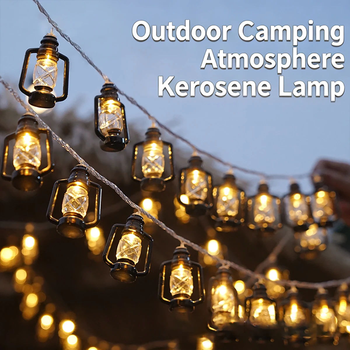 

Светодиодные ретро-гирлянды в стиле керосиновых фонарей, винтажные фонари, декоративные рождественские огни, уличные светильники для бара, подходят для украшения комнат, гостиных, спален, светодиодные уличные светильники для кемпинга, сада, газона, декора