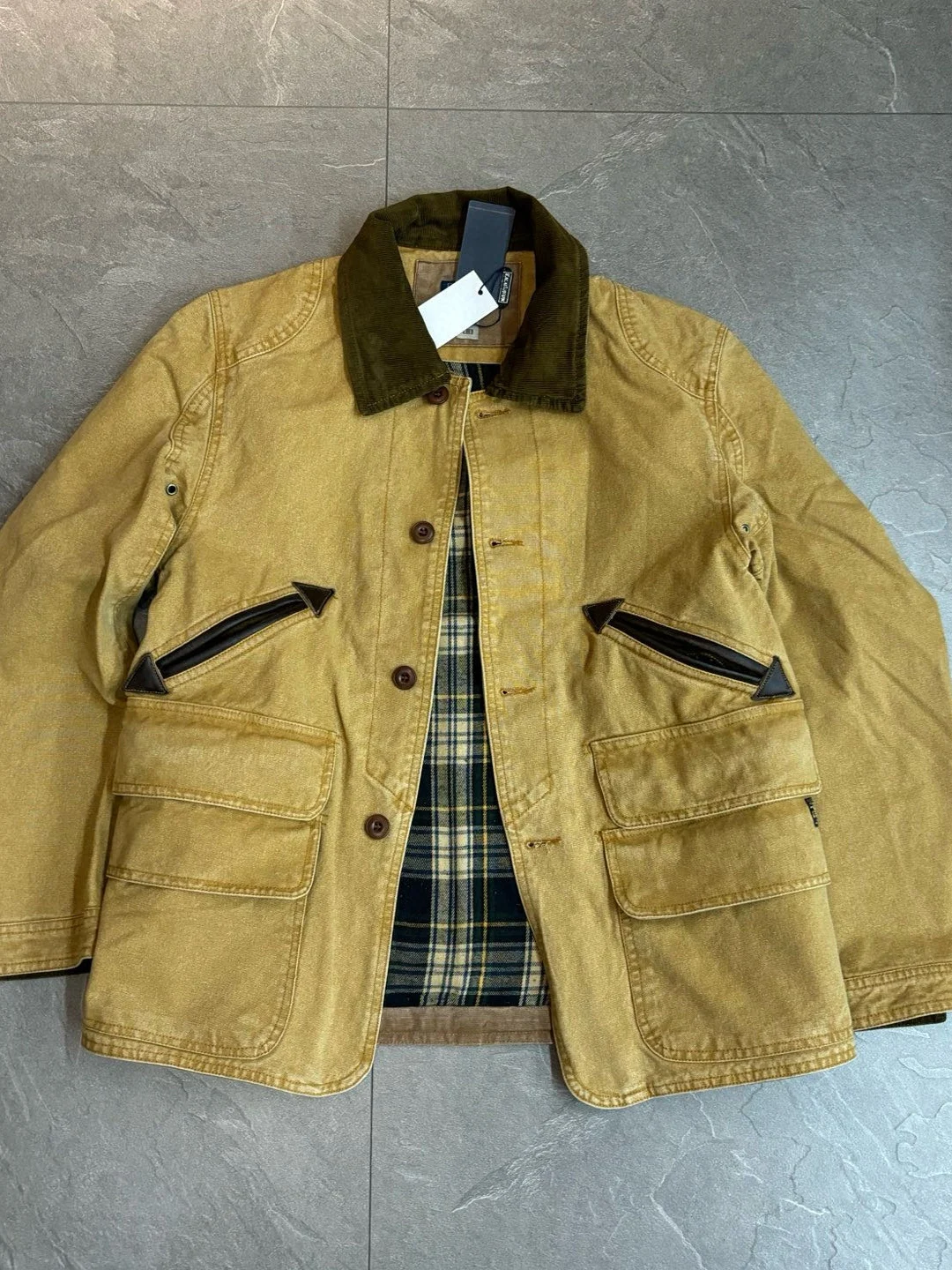 

Мужское пальто в американском ретро-стиле Briti RL, винтажное, в стиле середины века, с 3D-кроем, в клетку, с лоскутными вставками, для охоты