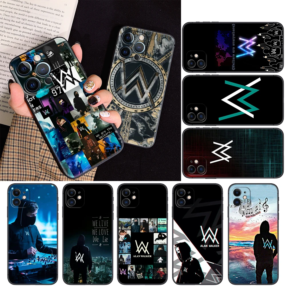 A-Alan Walker logo DJ Soft Case for Huawei Y5P Y6P Y7A Y8P Y9A Y6 Y7 Y8S Y9S Y9 Prime Nova 9 9I 4E 5T 7 Mate 10 Lite 20 Pro P30