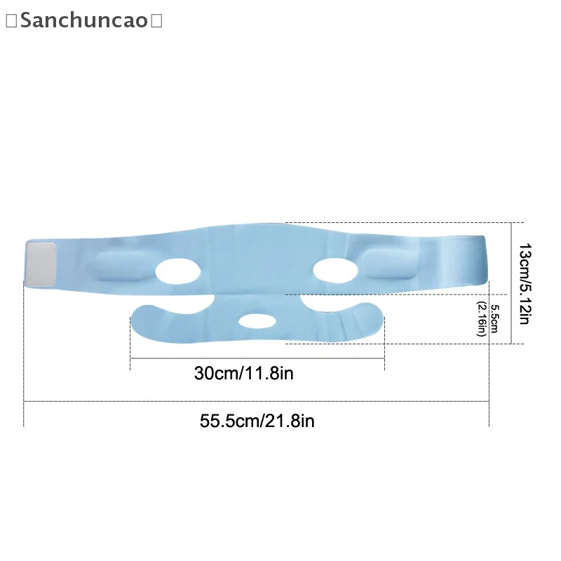 1 Uds. Correa adelgazante para levantar la cara, pegatinas para levantar la cara en V, Reduce la papada, vendaje antimedias para la cara, cinturón, máscara para levantar la cara, máscara ovalada