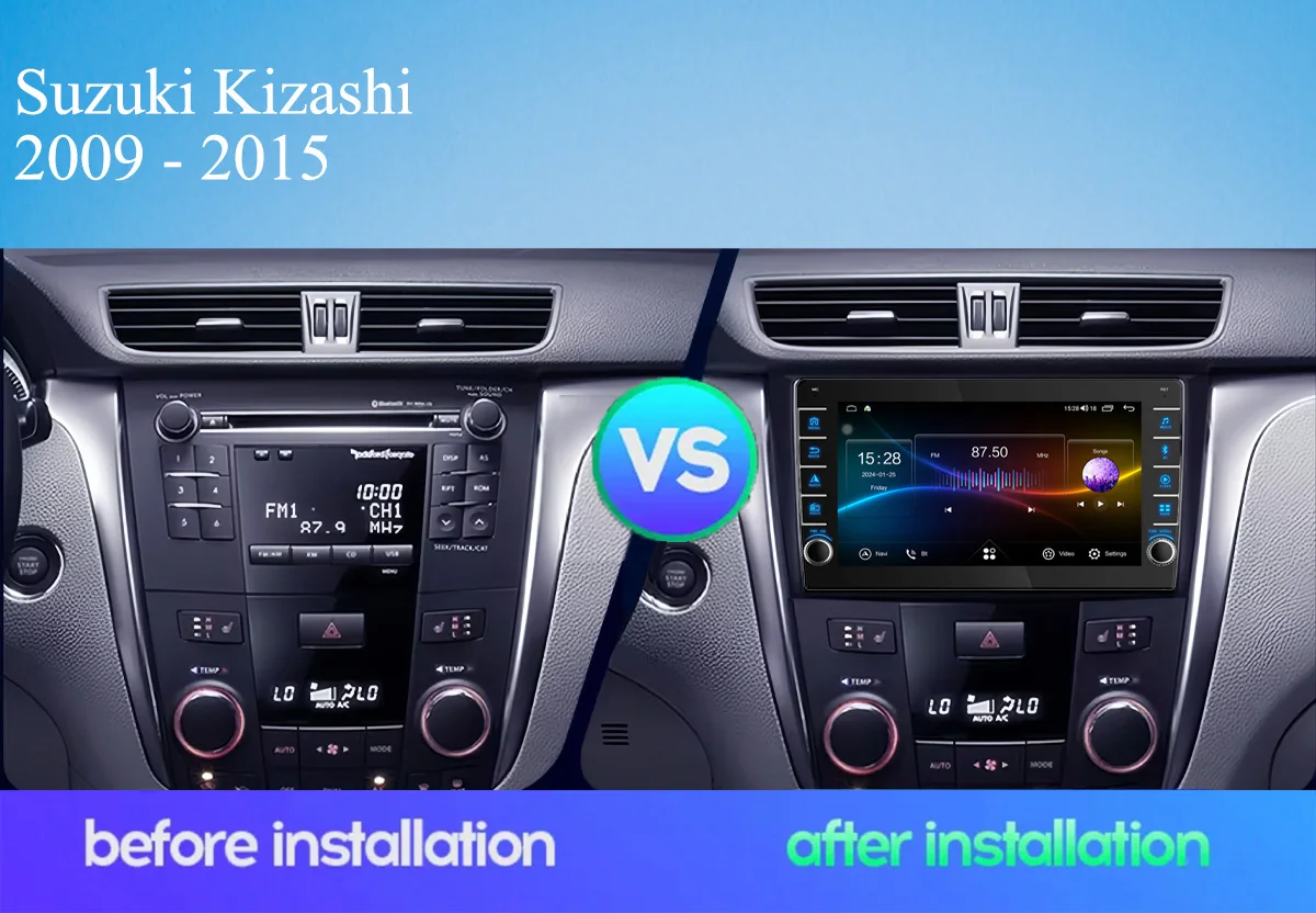 8G Ram 128GB Android 14 Car Radio Video Audio A/V Music DVD Player GPS Navi For Suzuki Kizashi 2009 - 2015 Carplay Auto DSP RDS