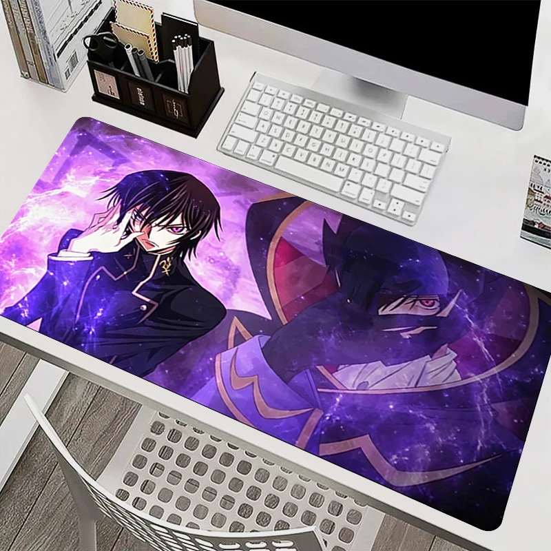 Mouse Mats Code Geass Anime Desk Mat XXL Large Carpet Gaming Accessories Natural Rubber Mouse Pad Mousepad Non-Slip keyboard pad