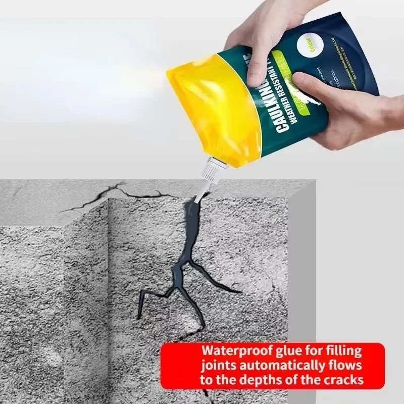 Crack Filling Agent Roof Waterproof Leak Repair Cement Joint Filling Glue Corner Crack Bungalow Leakage Plugging Material Sealer