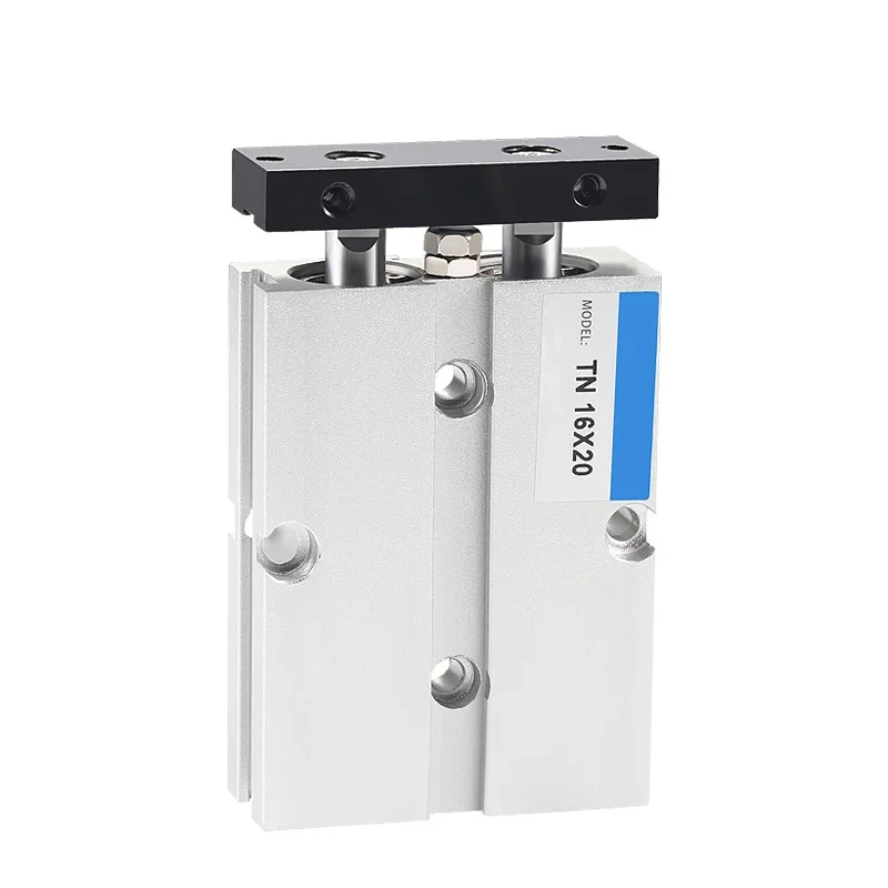 Double Twin-Rod Pneumatic Cylinder TN 10 16 20 25 32mm Aluminum Alloy Stroke 30 40 50 60 80 100 150 200mm Air Cylinder