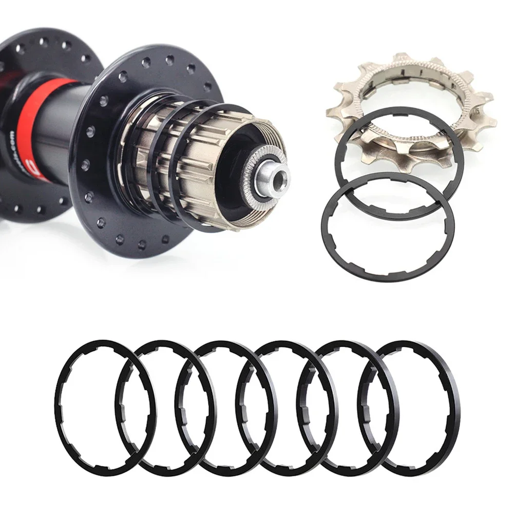 Smooth Bike Performance Aluminum Alloy Bicycle Flywheel Cassette Gasket Spacer Hub Washer Cassette Flywheel Drum Tower Base