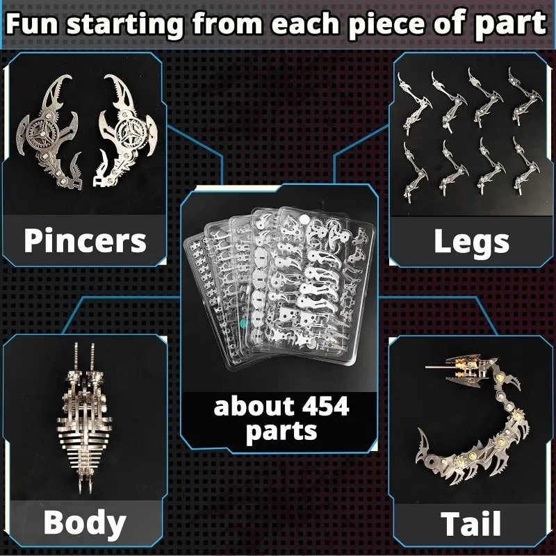 DIY-ステンレス鋼の3D金属ジグソーパズル,取り外し可能なクラフトアセンブリ,ボーイフレンドの装飾用の取り外し可能なおもちゃ