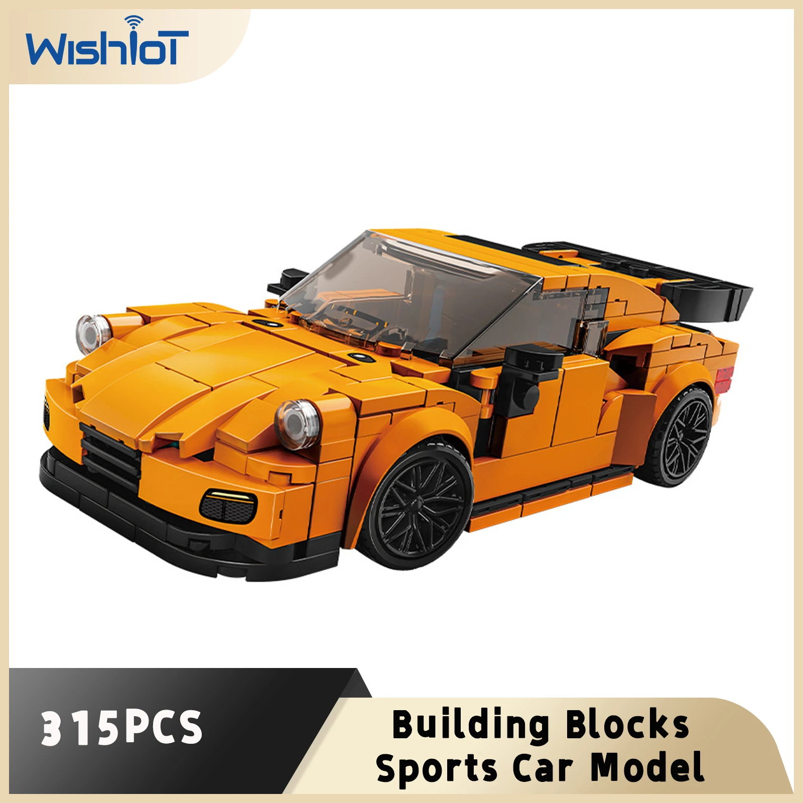 

31066 Спортивный автомобиль, набор строительных блоков из 315 деталей, классическая модель суперкара, гоночная машина, игрушки для сборки, для мальчиков, 8-блоковый конструктор, декор для машины, подарок на день рождения