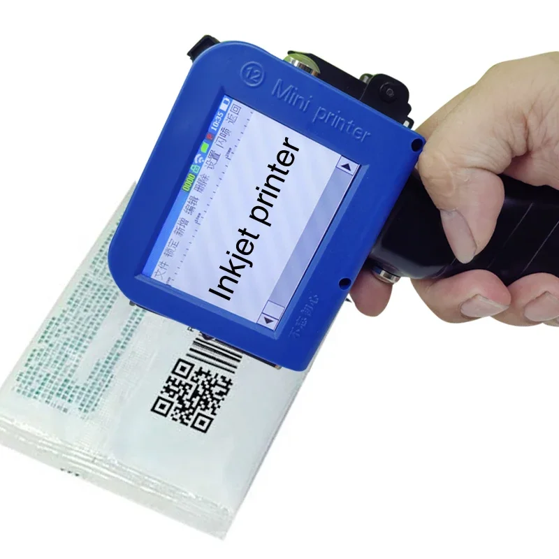 12.7mm Mini EXP Date Numbers Words Logo Handheld Inkjet Printer  Printing Machines