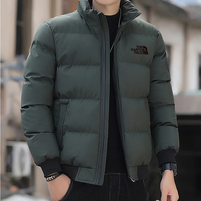 Men's Thick Cotton Parka, Windproof Jacket, Warm Winter Jacket, European Size, 2023, New,