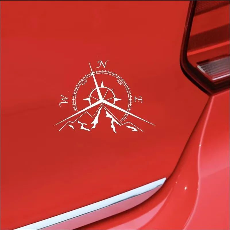 Fashion mountaineering compass navigation design, car windows, bumpers, motorcycle accessories, vinyl decorations, car stickers