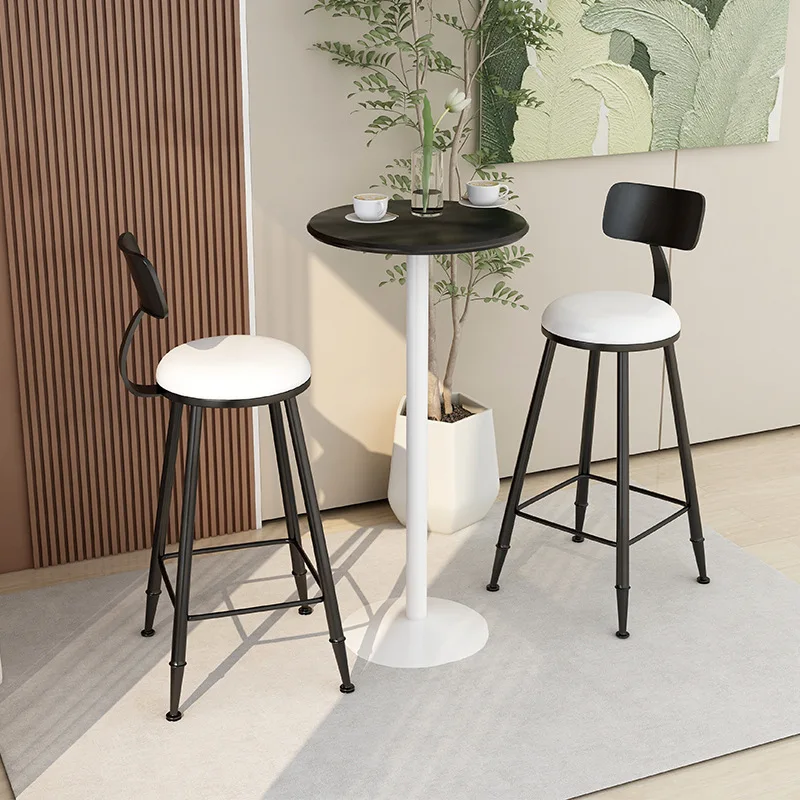 Home Bar Table High Table Bar Wrought Iron Outdoor Leisure Tall Round Table