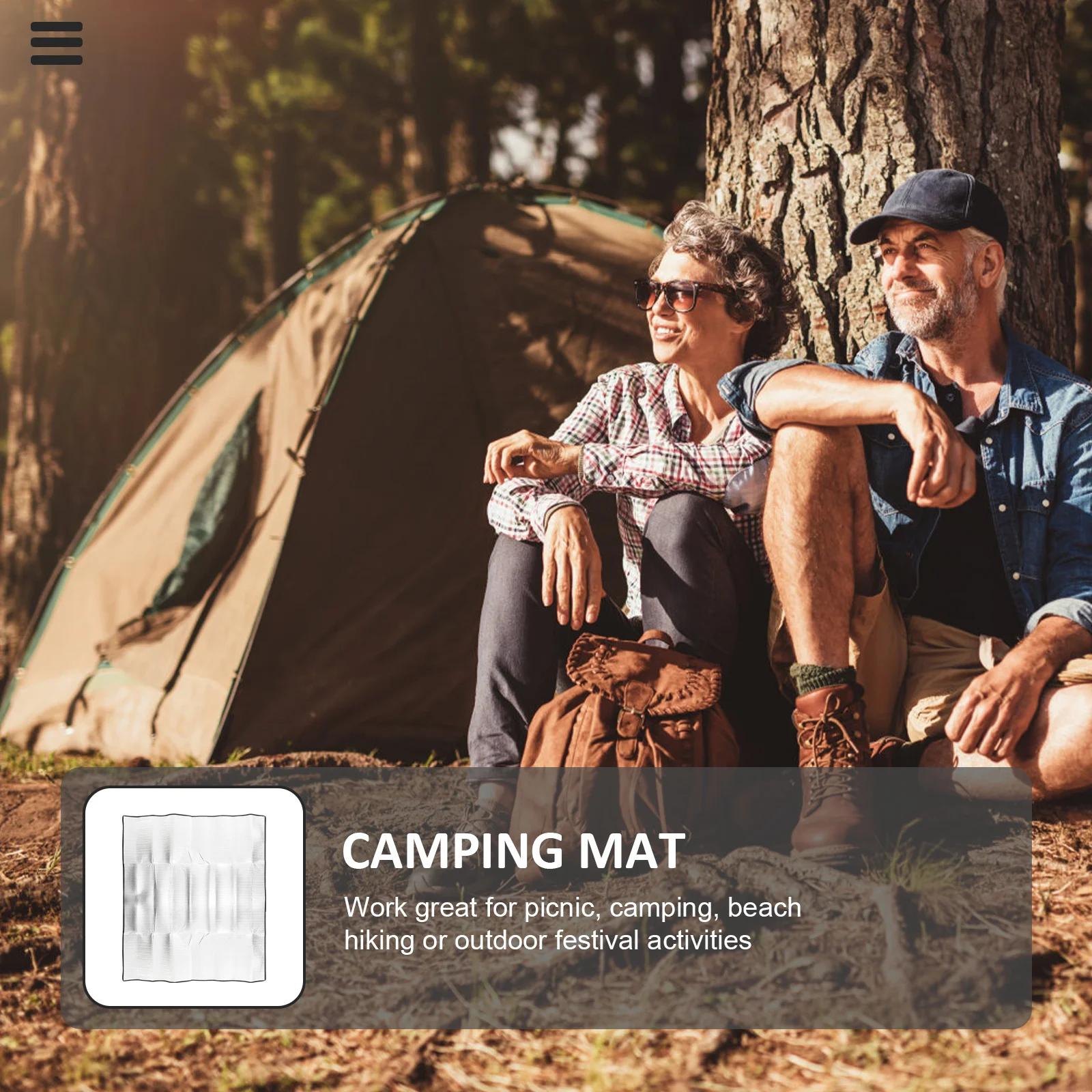 

Waterproof Aluminum Film Large Outdoor Picnic Blanket Portable Camping Mat Beach Hiking Festival Beach Blanket