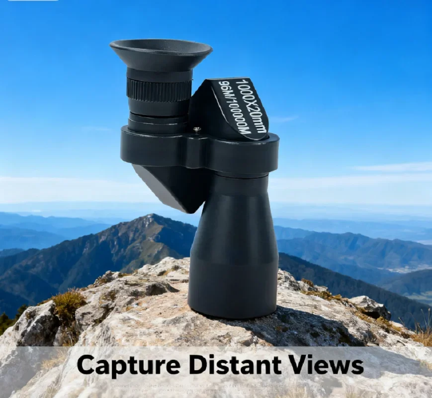 Portable 1000x Zoom Monocular, 20mm HD Telescope for Hunting Fishing Camping Bird Watching, Mini Pocket Size - view 5