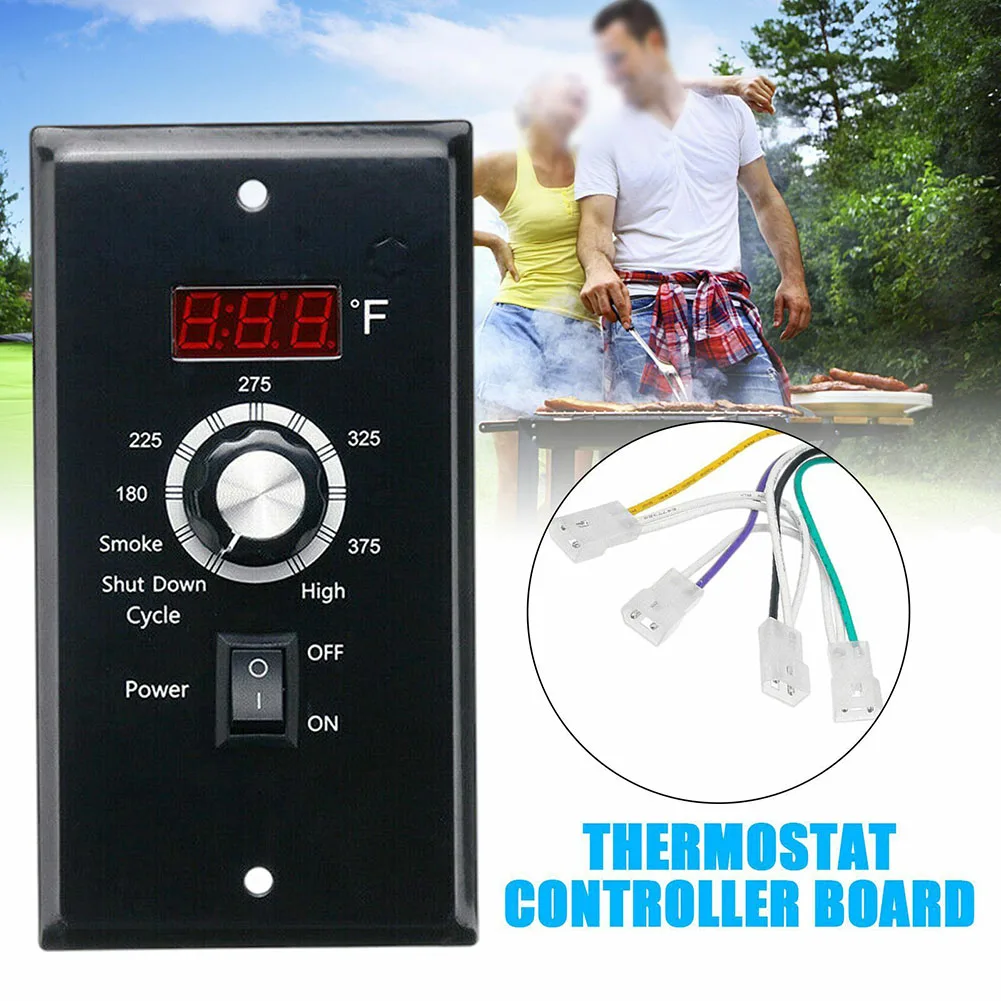 Imagem -04 - Controle sem Esforço de Temperaturas com Placa Controladora de Termostato Digital para Fumante de Churrasco de Pelota de Madeira