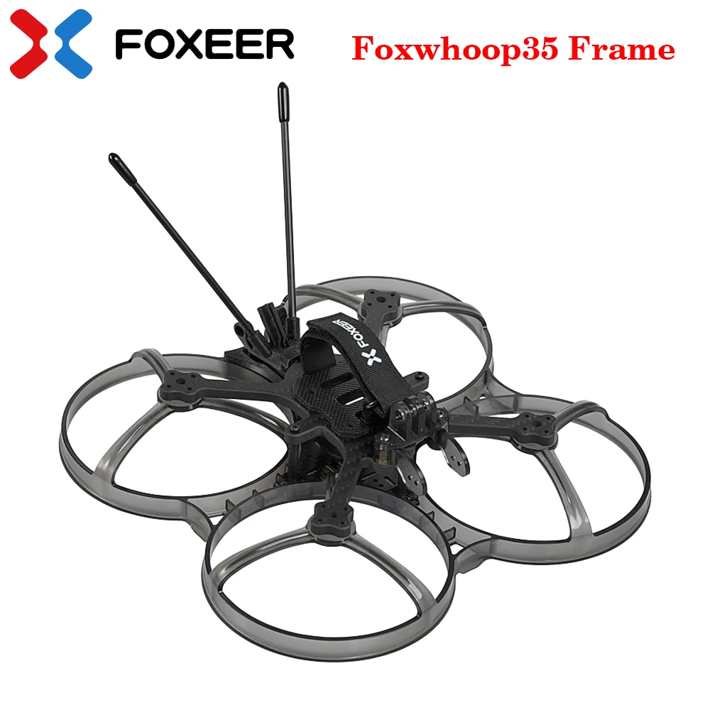 FOXEER Foxwhoop35 Cinewhoop Frame 142mm 3.5inch T700 Carbon W/ Silky Coating Unbreakable for Vista/ HDzero/ Analog RC FPV Drone