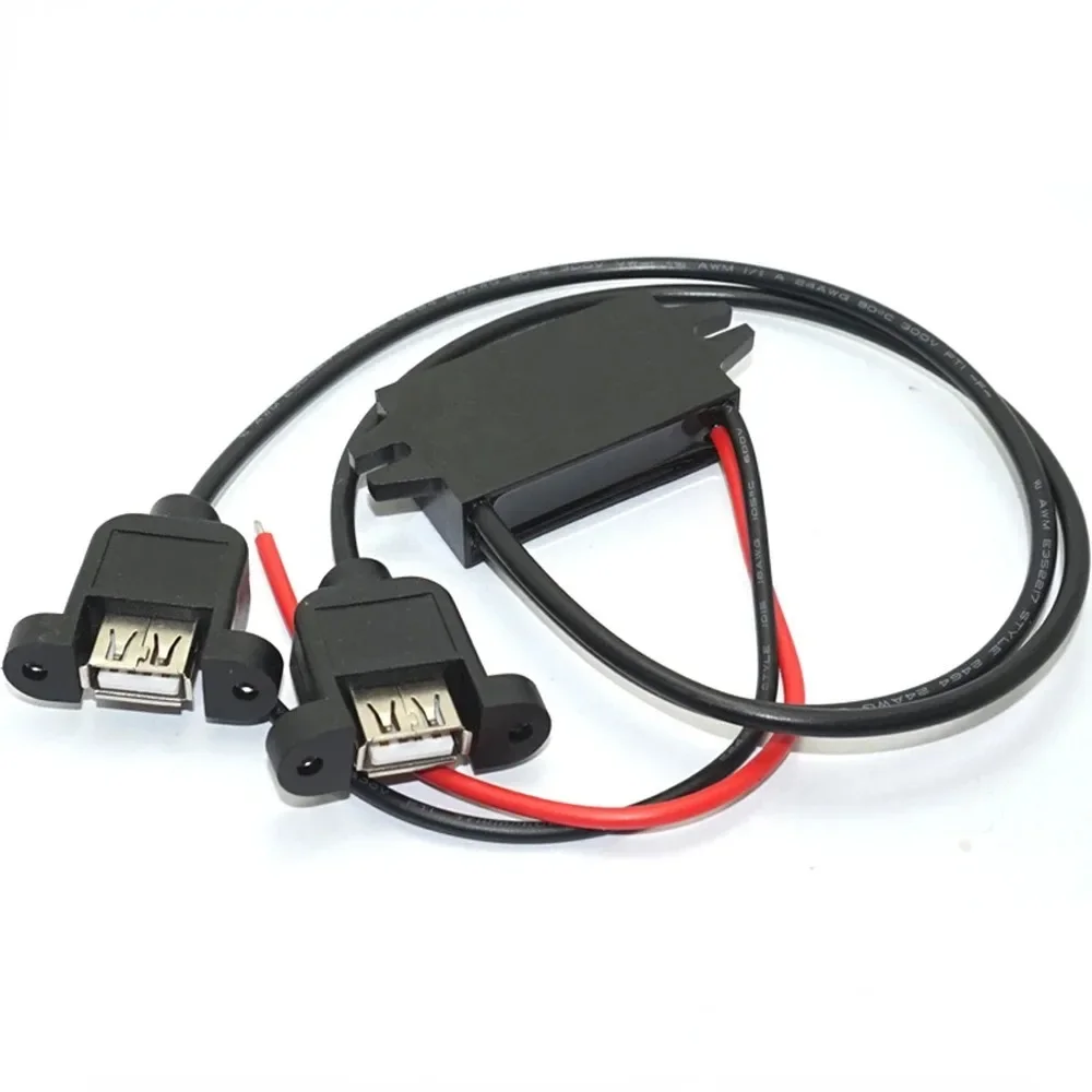 12V 24V To 5V 3A 15W Regulator Power Supply Buck Module Dual USB Type-C Micro USB Output Power Adapter DC-DC Converter for Car