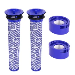 2 Pack Pre-Filters and 2 Pack HEPA Post-Filters Replacements Compatible Dyson V8 and V7 Cordless Vacuum Cleaners