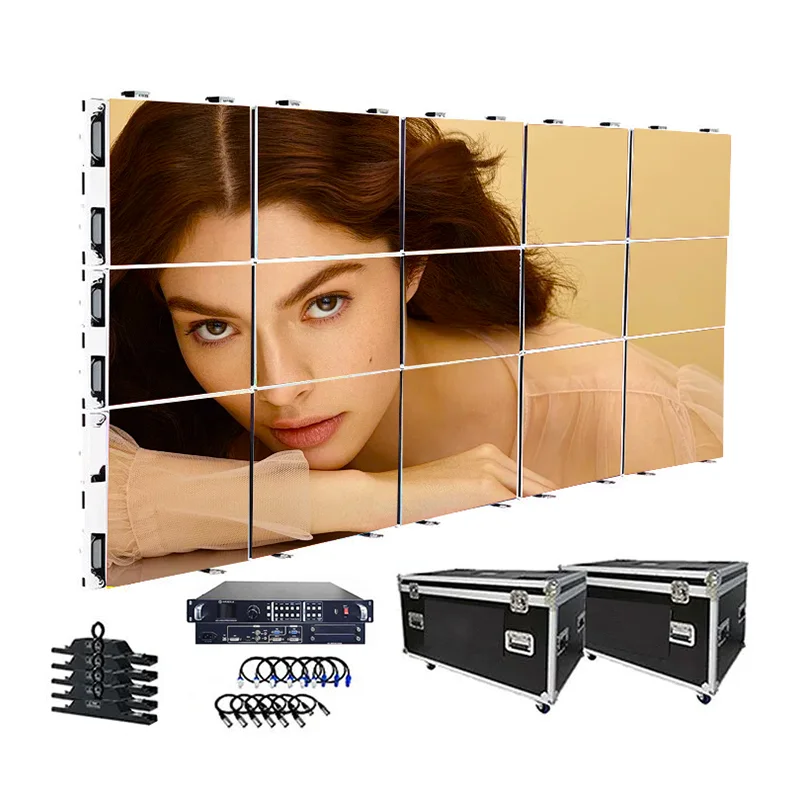 Indoor Led Display Screen 2.5x1.5m Turnkey P3.91mm Video Wall Price