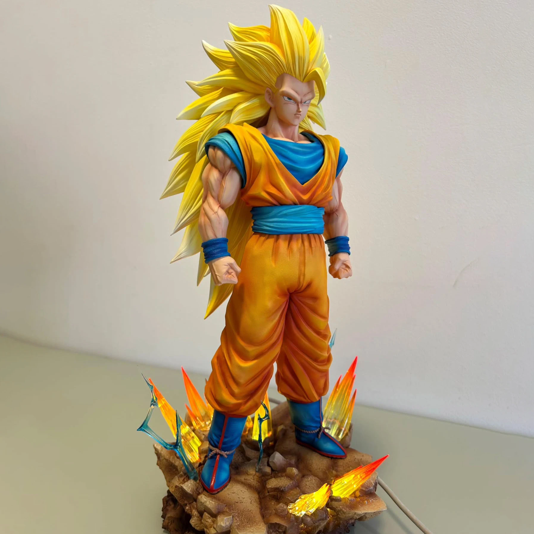 

36cm JT Studio 1:6 Dragon Ball Anime Figures Goku Super Saiyan 3 Action Figure Statue Model Doll Collection Toys Gifts