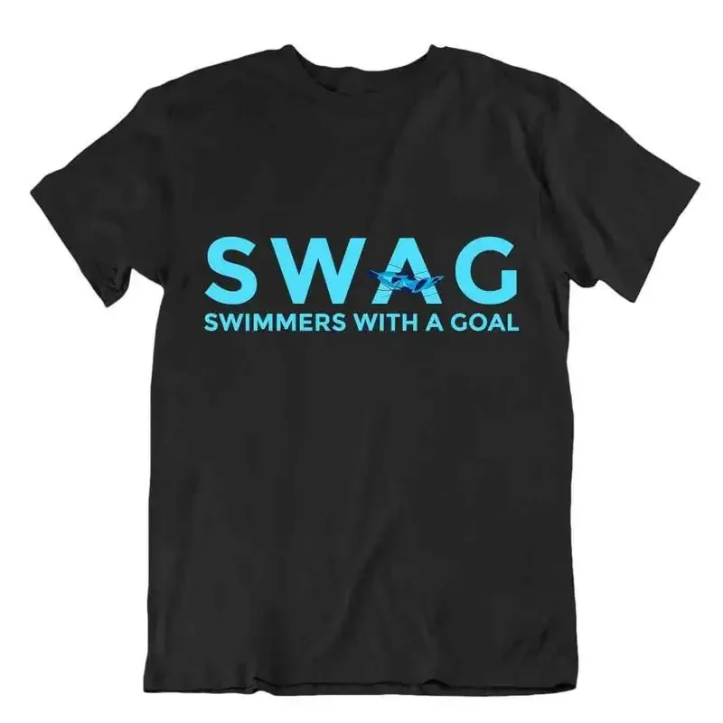 Swimming With A Goal T SHIRT Swag TEE Modern SHIRT Elegant Sports